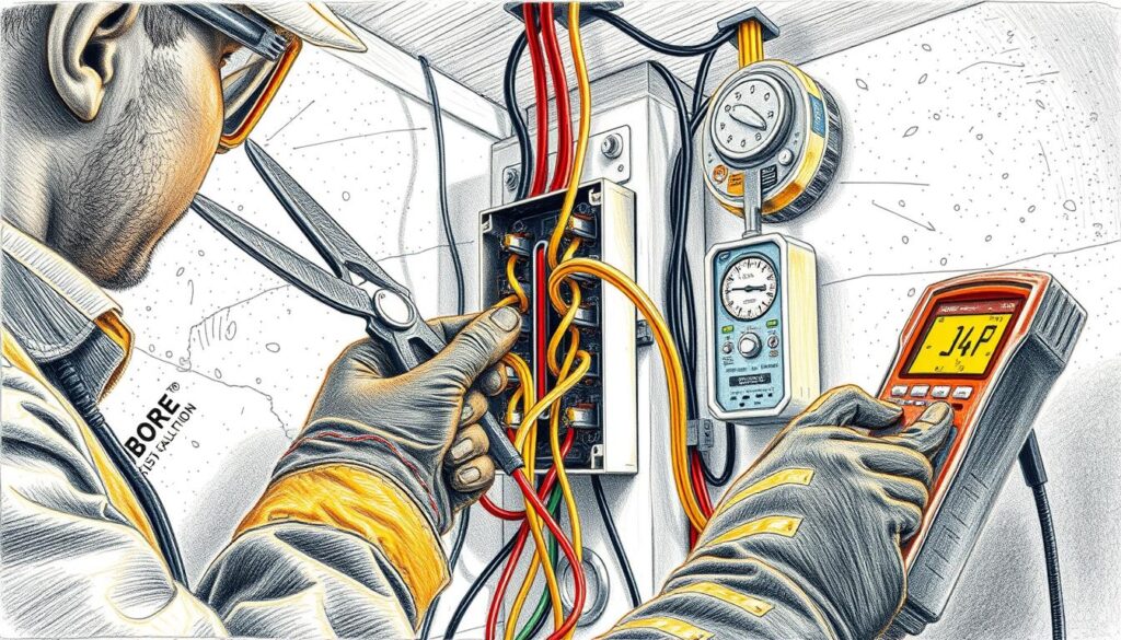 Durchf&uuml;hrung Elektroinstallation