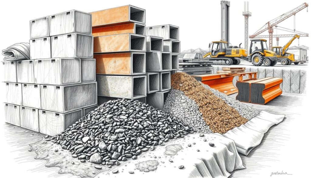 Materialien Tiefbau Materialien Tiefbau