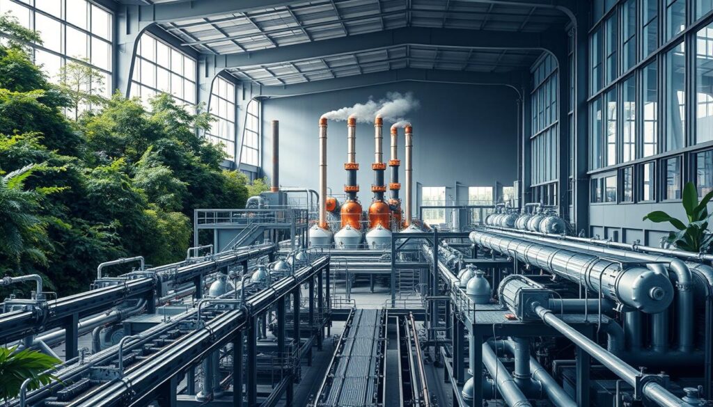 Industrieanlage Glasherstellung