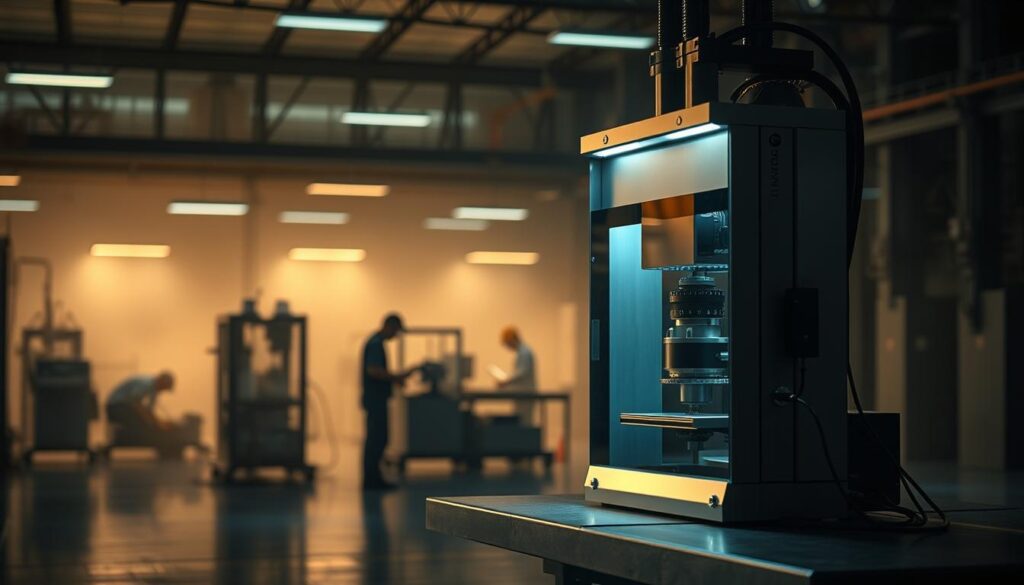 Inspektionsmaschine in der Glasproduktion