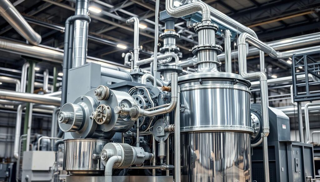 Mischmaschine in der Glasproduktion