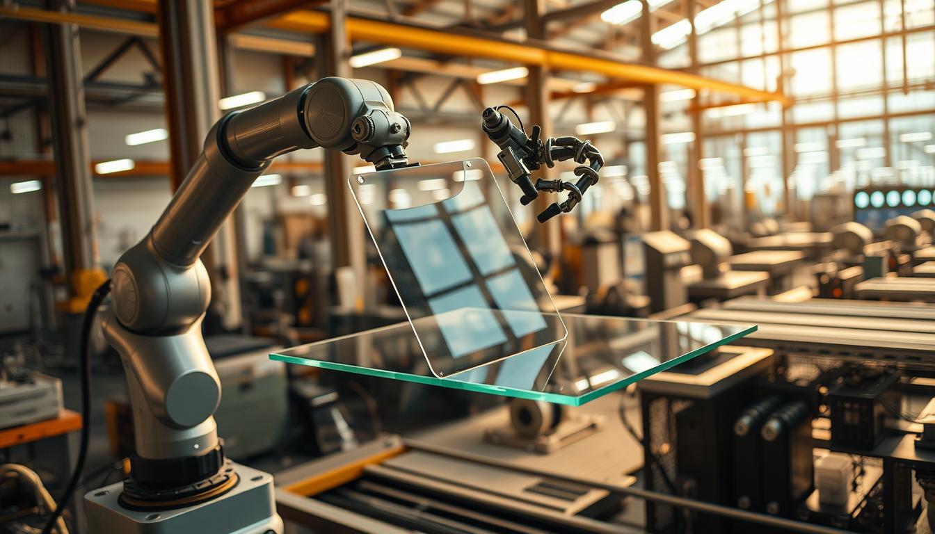 Roboterarm Glasproduktion - Definition